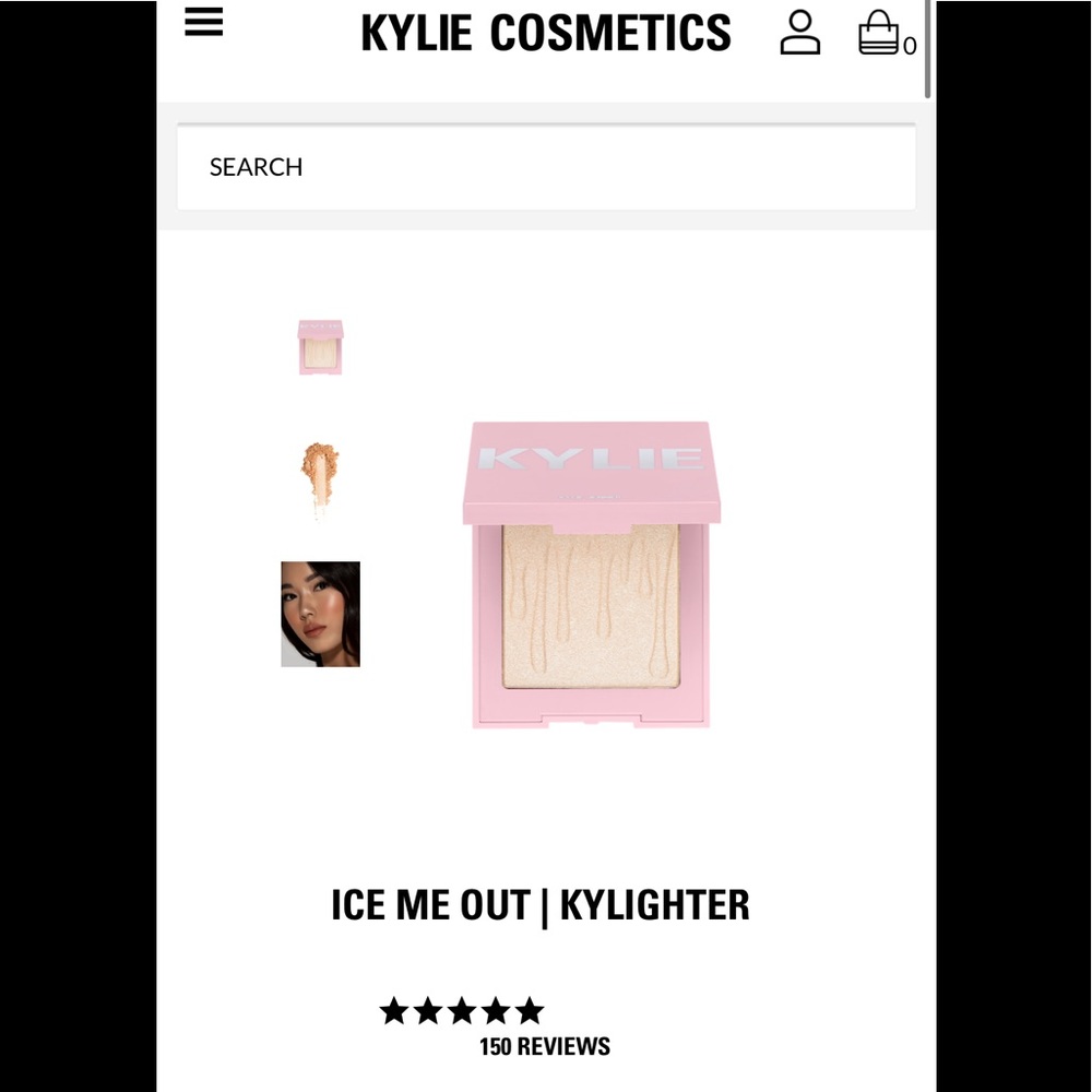 Kylie cosmetics ice me out highlighter